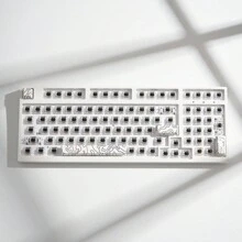 Teclas Personalizadas Para Teclado Mecánico, Teclas De Circuito Impreso Beige, Altura Original De Pbt, Sublimación Adicional De Espacio De Teclas Spacebar Y Escape - Blanco - Ver 3