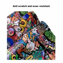 1 Roll Cartoon Graffiti Car Wrap Vinyl Film, Waterproof And Scratch-Resistant, Suitable For All Vehicle Models - Size - View 7