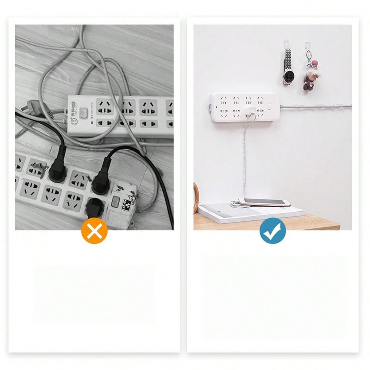 40 Stück Kabelmanagement Set - Verstellbare Kabelbinder & Halter Für Schreibtisch