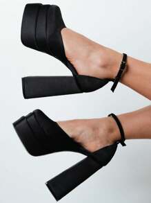 Hechos en Mexico Tacones con Plataforma Vers H - Negro - Ver 1