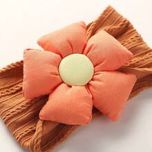 6 cái/bộ Màu sắc tùy ý Em bé Dây buộc tóc , Mềm mại Co giãn Nylon Knotted Băng đô cài tóc Với Hoa Đồ trang trí - Nhiều màu - Xem 6