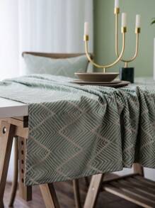 1 Miếng Phong cách Bắc Âu Họa tiết Hình học Khăn trải bàn Đối với Ăn uống Bàn - màu xanh lá - Xem 1