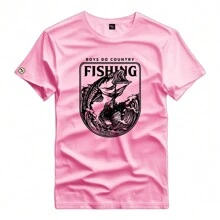 Men T-Shirts - 粉色 - 查看 1