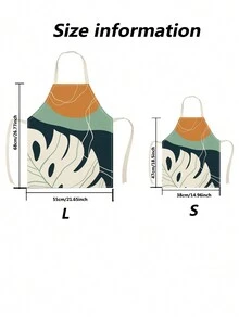 1 Miếng Hoa Và Chim Nghệ thuật Thiết kế Và Đi thuyền Chủ đề Tạp dề Đối với Nấu ăn trong bếp Và Nhà  Sử dụng - màu đen - Xem 2