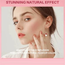 Rubor mate luminoso - Púrpura rosado, resistente al agua, realza el brillo natural para todos los tonos de piel - 01 - Ver 4