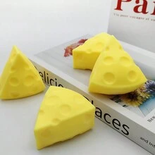 Squeezing Cheese Stress Relief Toy, Golden Cheese Fun Decompression Artifact, One Piece. - Yellow - View 3