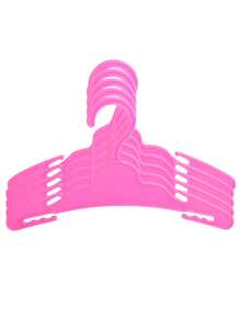 Suitable For 18-Inch American Doll Plastic Hangers, Doll Wardrobe Hangers, Doll Fireplace Hangers, Cute Mini Furniture Decor Accessory Small Hangers (5 Colors Available), Toy Gift For Little Girls & Boys, Birthday & Holiday