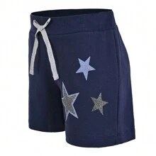 Young Girls Shorts - Navy Blue - View 2