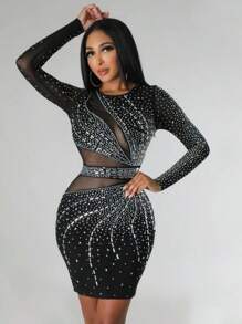 de noche con piedritas - Negro - Ver 2