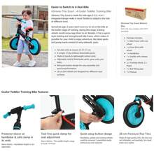 UBRAVOO Tiny Scout Balance Bike For Kids From 3 4 5 Years, 4-In-1 Toddler Bike From 3 Years With Optional Support Wheels And Pedals, Sporty Frame, 28 Cm Wheels, Saddle Height Adjustable - 藍色 - 查看 9