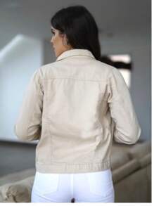 Women Winter Coats - Màu be - Xem 2