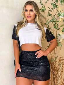 Women Skirts - 黑色 - 查看 1