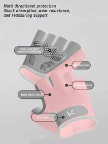 2 件符合人体工程学的防滑健身手套，经典拼布设计，透气，完美贴合手指，适合举重、骑自行车、健身房、户外训练