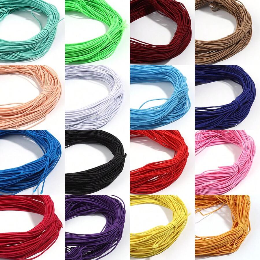 1 cái/gói Đàn hồi Cord Ống xâu dây Với Cốt lõi Và Kết cườm Dây điện , Đối với Vòng tay , Dây chuyền Và DIY Kết cườm