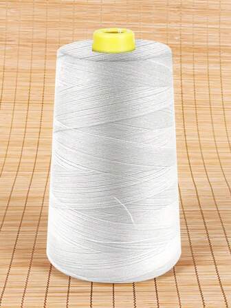 Tråd För Sömnad Alla ändamål Sytråd 100% Polyester Tråd För Overlock Kviltning Symaskin Vit