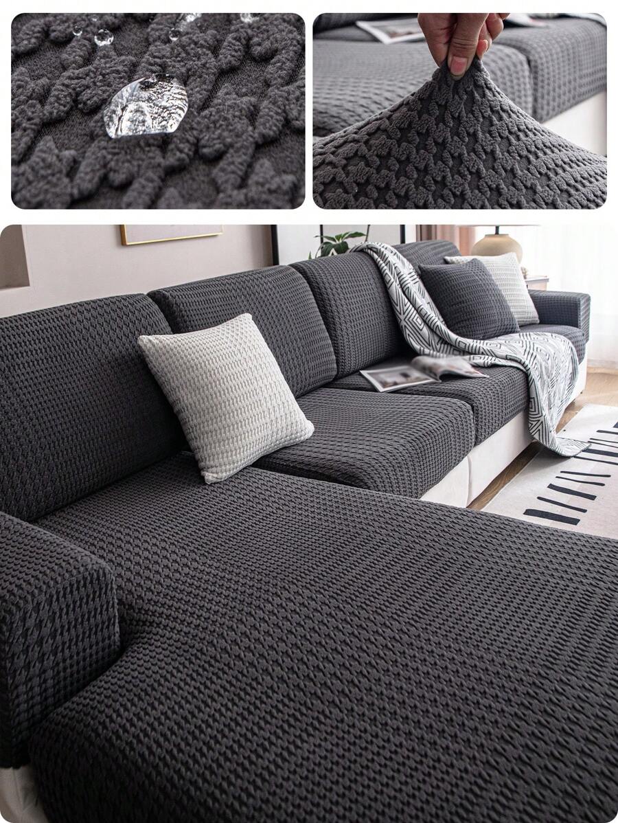 1 bucată husă de canapea Jacquard impermeabilă, inclusiv husă de canapea all-inclusive 1/2/3/4 locuri cu husă pentru spătar, husă pentru cotieră, Four Seasons Universal