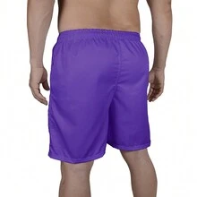 Men Beach Shorts - 黑色 - 查看 3