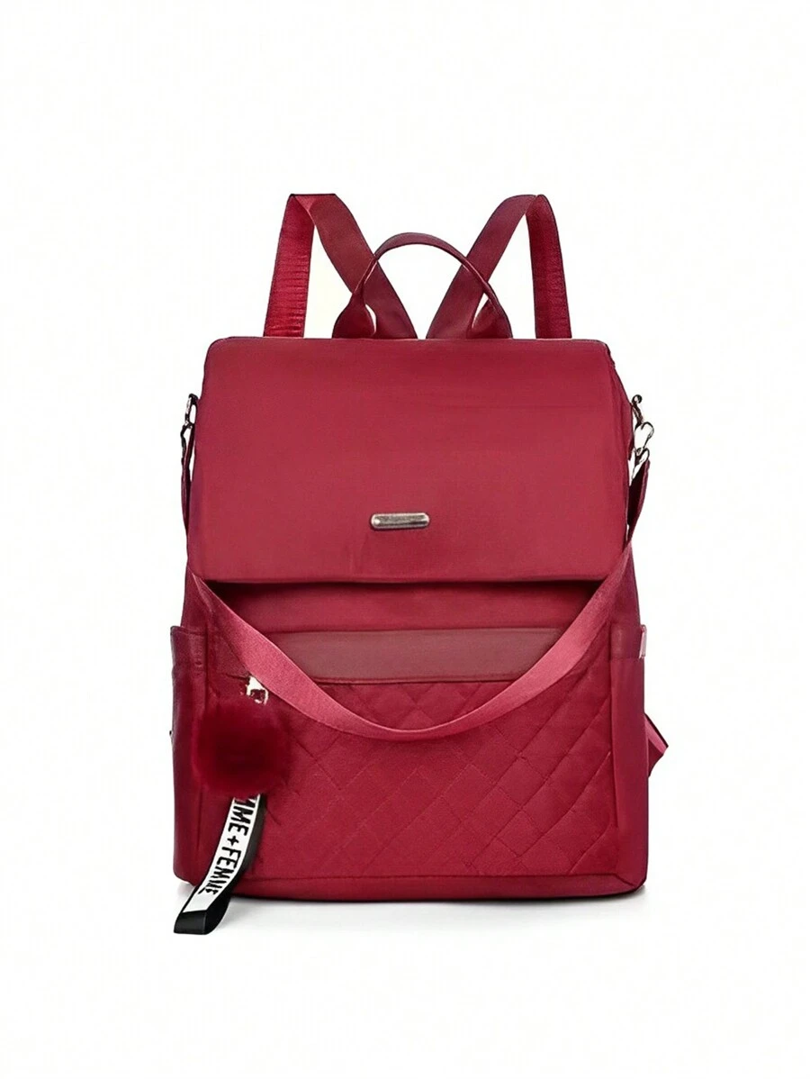 Women Functional Backpacks - 紅色 - 查看 1