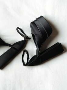 Hechos en Mexico Tacones con Plataforma Vers H - Negro - Ver 5