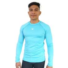 Men Swim Rashguards - Jasnoniebieski - Zobacz 2