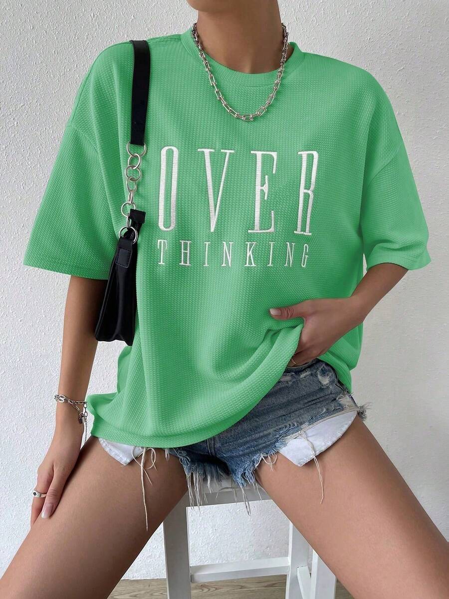 Women T-Shirts - màu xanh lá - Xem 1