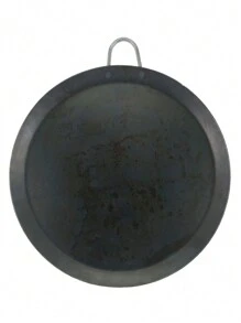 Comal redondo de 29cm para un solo quemador. Placa negra de fierro dulce. - Negro - Ver 3