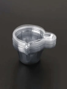 50 件/套 40 毫升塑料一次性培养皿杯硅胶树脂模具套件适用于 DIY 环氧树脂珠宝制作用品 - 白色 - 查看 4