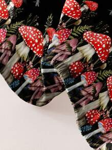 1 Miếng Mô hình nấm In Đã chải Chăn Vừa vặn , Phòng ngủ Trang trí In Chăn Vừa vặn ( Vỏ gối Không bao gồm ) - Nhiều màu - Xem 6