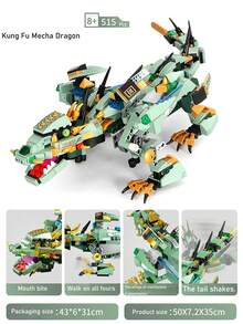 1 hộp Người máy Khủng Long Loạt Mô-đun xây dựng , Tự chọn Sấm sét Rồng , Rồng , Người máy Rồng , Ác quỷ Rồng , Rồng , Thông minh Điện lực Điều khiển từ xa Mô-đun xây dựng Đối với Câu đố Đồ Chơi Qủa tặng - 1 hộp [Khối xây dựng điện điều khiển từ xa Battle Dragon] - Xem 10