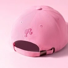 Miniso Barbie Shining Collection Embroidery Baseball Cap(Rose Red) Street - Hot Pink - View 3