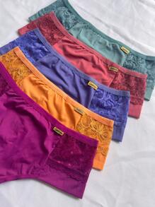kit 4 Calcinha Fio duplo Cós Alto Tanga Conforto feminino Lingerie conjunto feminino estilo intimo
