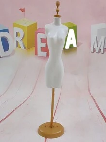 25cm Height 6-Part Doll Model Mannequin Dress Form, Human Figure Display Stand Exhibition Rack Support, 27.5g - Multicolor - View 7