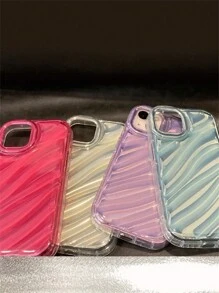 Ins風實色手機殼兼容 iPhone 15 11 14 13 12 Pro Xs Max XR X 7 8 6 Plus ，時尚多彩防摔手機殼，防震防摔保護手機背殼 - 紅色 - 查看 6