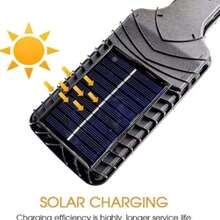Lámpara Solar Led De 200 W, 6 Unidades. BARBY HOM - Negro - Ver 2