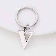 1 buc. Breloc unisex cu litere A-Z din oțel inoxidabil Breloc cu litere simplu cadou pentru prieten, pandantiv pentru bagaje Rechizite școlare Cadouri pentru profesori Accesorii pentru profesori înapoi la școală