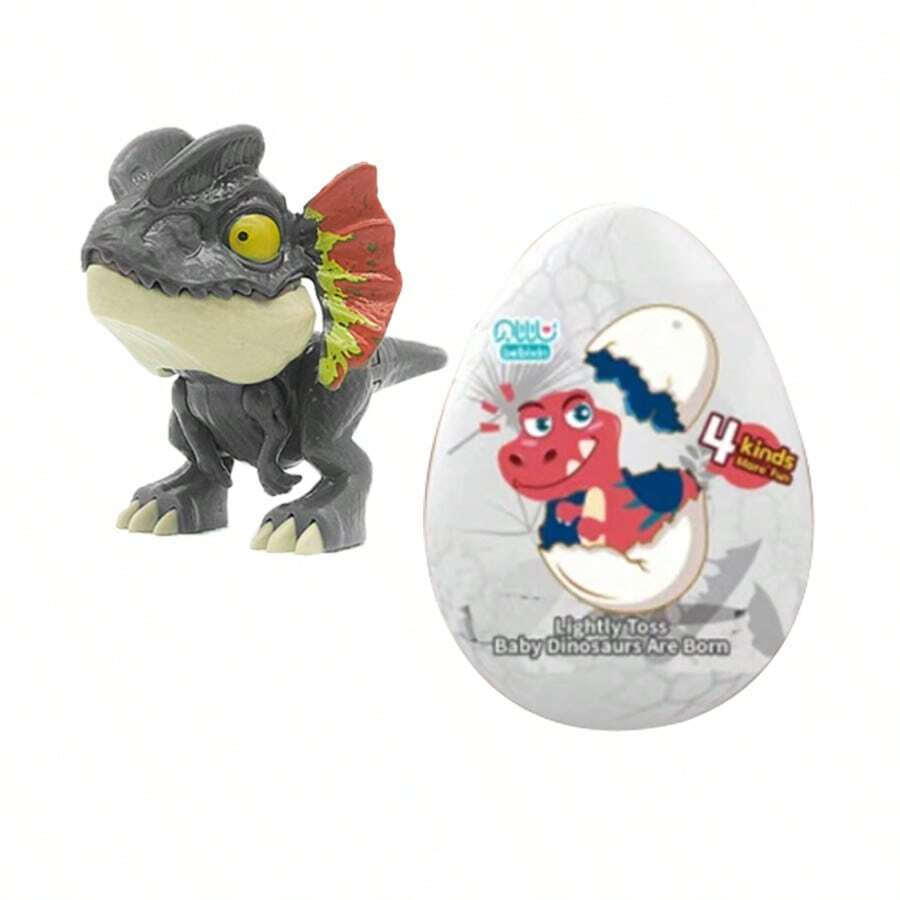 Dino Biting Finger, Exploding Dino Egg, Jurassic Tyrannosaurus Rex Hand Grip Blind Box, Capsule Toy - Grey - View 1