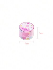 1 cuộn Kẹo màu Tim & Hình ngôi sao Không thấm nước Ruy băng Hình dán Đối với Đồ thủ công DIY Đồ trang trí , Qủa tặng Dây Quấn , Làm sổ lưu niệm , Đạn Viết nhật ký , Buổi tiệc Đồ trang trí , Trang trí Hình dán - Nhiều màu - Xem 2