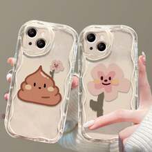 1 Ốp Điện Thoại Hoa & Mặt Cười Tương Thích Với IPhone 15/15pro/15plus/15promax/14/13/12/11/Xr/Xs/X/7/8 - những bông hoa - Xem 2