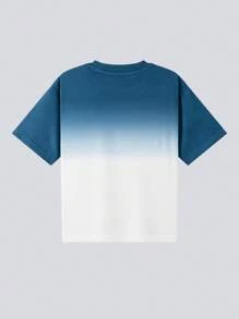 zosee 2024 New Arrivals Boys' Short Sleeve T-Shirt With Ombre Print For Summer, Breathable And Cool - Blue - View 4
