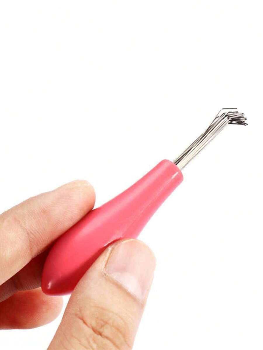 1pc Hair Brush Cleaner (Size: 8.5cm/3.35in) - Pink - View 1