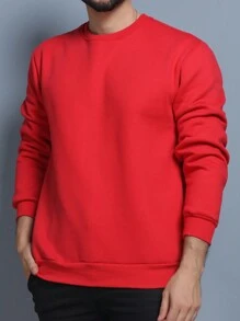 Men Sweatshirts - Rojo - Ver 2