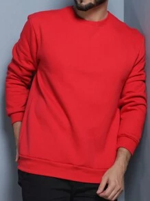 Men Sweatshirts - Rojo - Ver 3