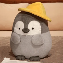 1 件新品毛绒企鹅娃娃创意柔软可爱治愈娃娃适合女孩生日沙发装饰礼物枕头纪念品毛绒动物减压沙发睡觉 - 多色-企鵝公仔 - 查看 3