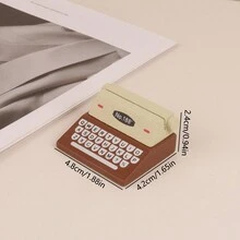 Vintage Máy In Mini Ảnh Ghi Nhớ Clip Với Đế Gỗ, Máy Tính Để Bàn Thông Báo Giá Đỡ Kẹp Ảnh, 1 PC - màu nâu - Xem 8