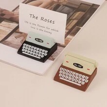 Vintage Máy In Mini Ảnh Ghi Nhớ Clip Với Đế Gỗ, Máy Tính Để Bàn Thông Báo Giá Đỡ Kẹp Ảnh, 1 PC - màu nâu - Xem 4