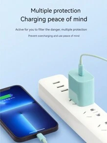 1 Sets Fit Fast Charging 20W PD Type C Power Wall Charger With 3ft (About 1 Meter) Charging Cable Compatible With IPhone IPad