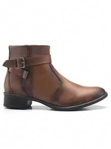 Women Ankle Boots & Booties - 駝色 - 查看 2