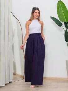 Vibe Women Pants - 藏蓝色 - 查看 3