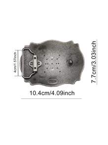 1入y2k女士西部釦扣字母設計皮帶釦扣,適合日常穿著和diy