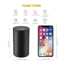 1pc Intelligent Car Air Freshener, Timed Essential Oil Spray Car Aroma Diffuser, Multicolor Available, Suitable For Car And Home Aromatherapy - Black - View 2